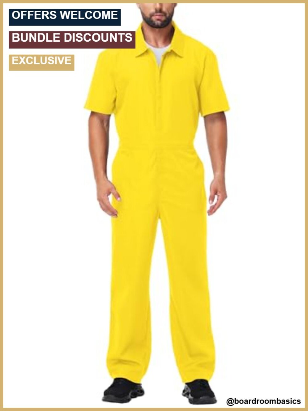 Men's Mechanic Coveralls Short Sleeve Zipper Work Jumpsuit
